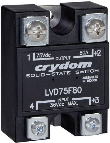 Crydom Halbleiterrelais LVD75D100 in Schwarz mit 100A und einer maximalen Schaltspannung von 75 V/DC - Bild 1