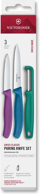 Victorinox Swiss Classic Gemüsemesser-Set mit Schäler, 3-teilig, multicolour - Bild 1