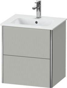 Duravit Waschtischunterschrank XSquare Compact, wandhängend, grau, B: 51 cm, T: 41,8 cm, H: 56 cm - Bild 1