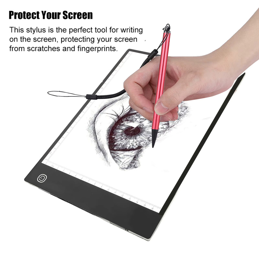 Qiilu Resistiver Touchscreen-Stylus mit Anti-Verlust-Federkordel für POS-, PDA-, GPS- und Industriegeräte - Bild 2