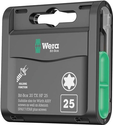 Wera Torx-Bit TX 25 Set, 20 Teile, Schwarz - Bild 1