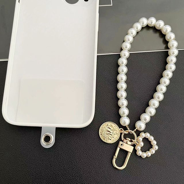 Handy Lanyard, Perle, Strass, handgewebt, Unisex - Bild 1