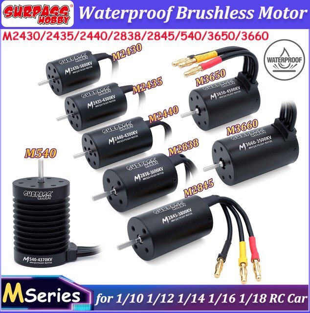 SURPASS HOBBY Brushless Motor M2430/2435/2440/2838/2845/540/3650/3660, Wasserdicht - Bild 1
