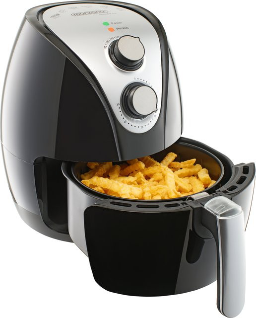 monzana Heißluftfritteuse 9in1 in Schwarz mit 1500W Leistung und Rezeptheft - Bild 1