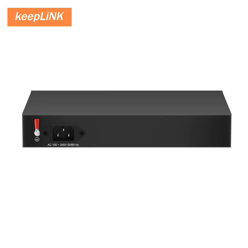 KeepLiNK KP-9000-8XT Unmanaged Switch mit 8 Ports und 10 Gbit/s Ethernet/LAN in Schwarz - Bild 2
