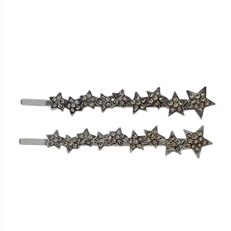 HIYAYZ Haarnadeln Strass Sterne Metall, 2er-Set, Damen - Bild 2