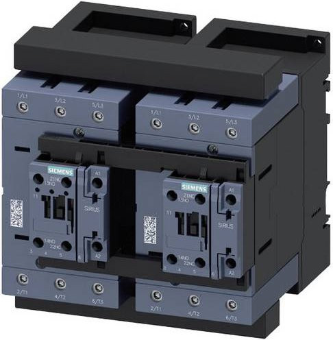 Siemens Wendeschützkombination 3RA2345-8XE30-1NB3 in Grau, 55kW, 1000 V/AC, 77A mit Varistor - Bild 1