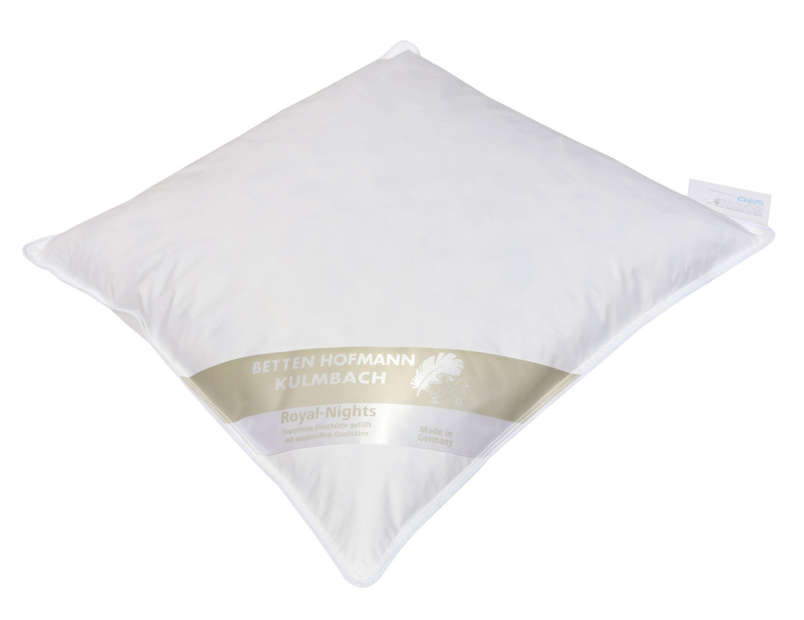 Bella Star Kopfkissen mit Daunen-Feder-Mix in Weiß, B/B/H: 45 x 45 x 45 cm - Bild 1
