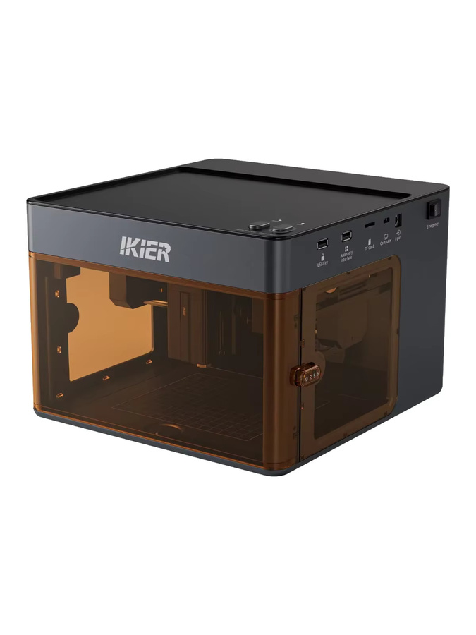 IKier Flex Mini Tragbarer Lasergraveur Klasse 1 in Schwarz mit 10000mm/min und 0,1mm CoreXY für Holz, Leder, Papier und Metall, kompatibel mit AtomStack - Bild 7