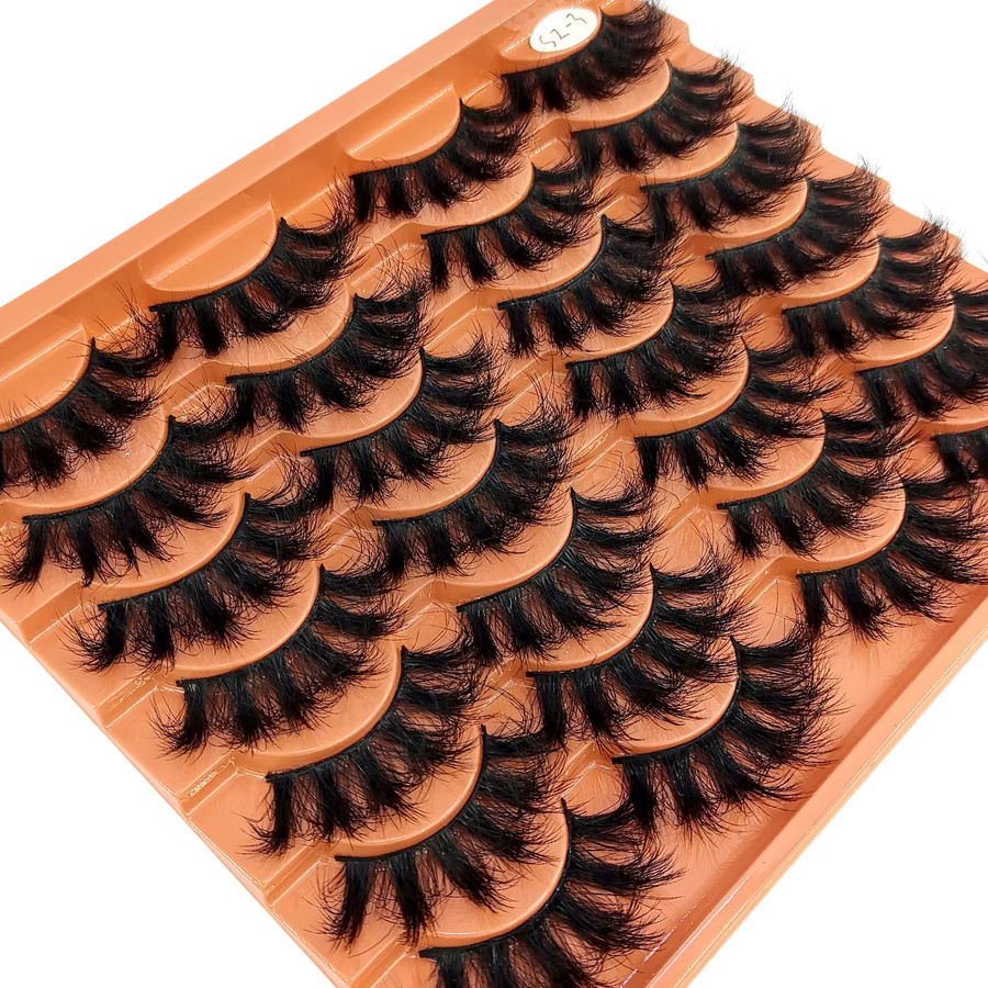 AMSDCN Künstliche Wimpern, Black, 14 Paar, Natürlich, Unisex - Bild 6