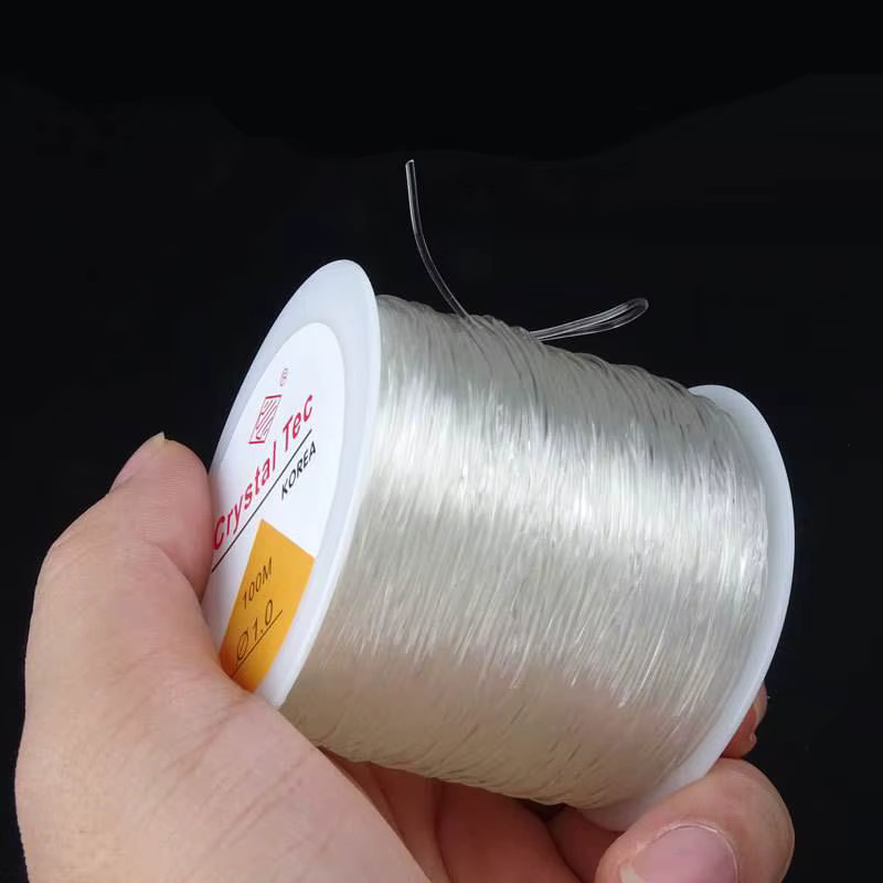 Elastische Kristalllinie, transparent, 100m, für Schmuckherstellung - Bild 6