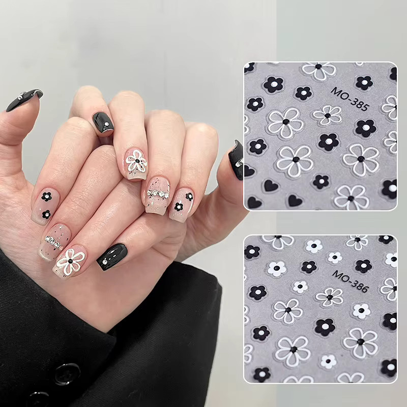 HNKMP Nagelaufkleber Blütenblätter, Glänzend, Unisex - Bild 2