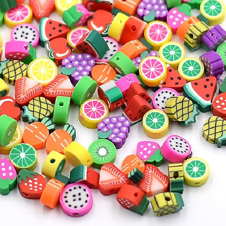 QYWCTZ DIY-Anhänger Polymer Clay, Fruchtform, Perlen, Bunt, Unisex - Bild 2