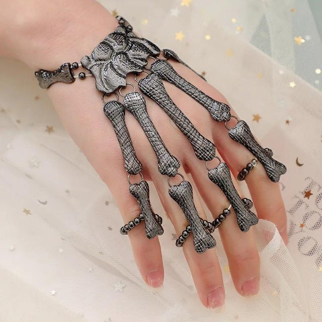 Lucky Star Jewelry Armband Handkette, Metall, Schwarz, Damen - Bild 1