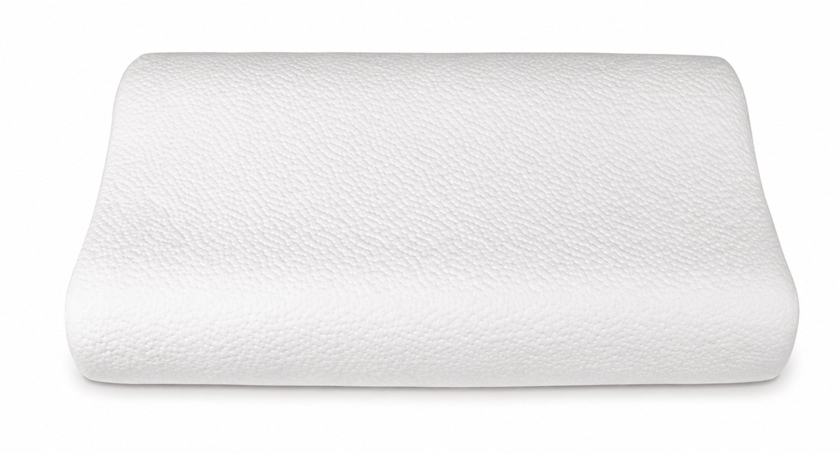 Orthopädisches Visco-Weichschaum-Nackenstützkissen von Garanta Steppd Chr. Bayer GmbH in Weiß, B/T/H: 80 x 40 x 31 cm - Bild 1
