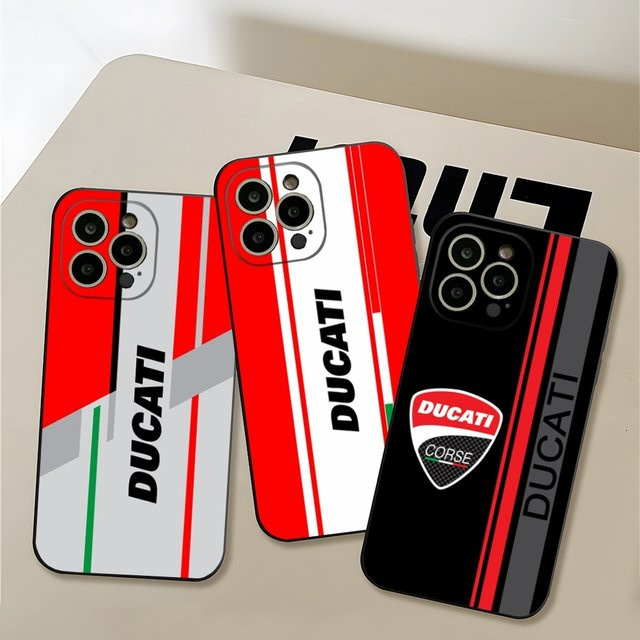 Potdemiel Handyhülle D-Ducatis-Is in Schwarz für iPhone 16 Pro Max, 15, 14, 13, 12, 11, Pro, XR, XS, SE und X als Rückseiten-Cover - Bild 1