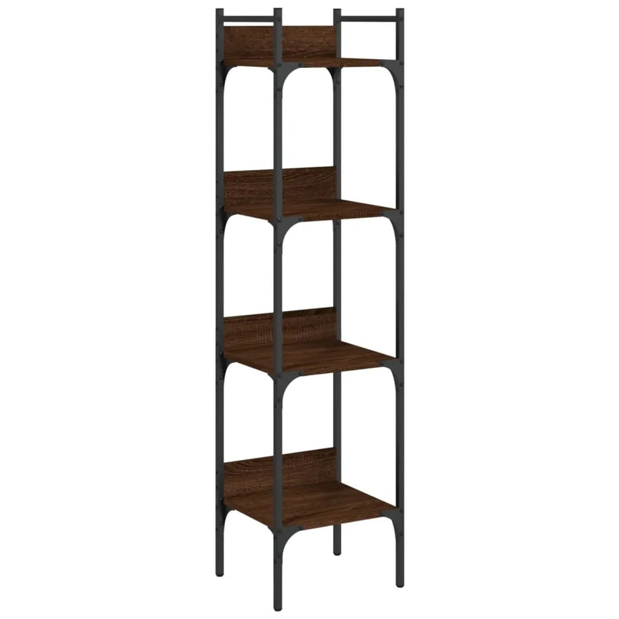 vidaXL Bücherregal im Industrial Design mit 4 Böden in Braun, B/T/H: 35 x 30 x 138,5 cm - Bild 2