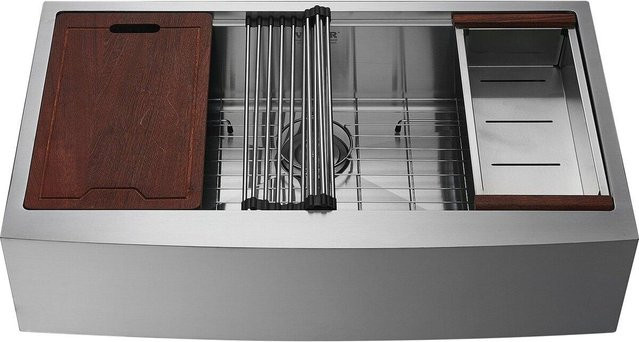 Buying Solutions, MB Küchenspüle aus 304 Edelstahl als Aufsatz-Einzelbecken in Silber - Bild 1