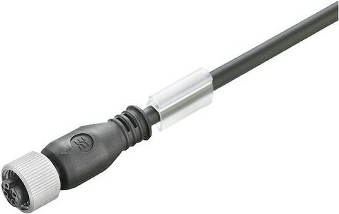 Weidmüller Sensor-Aktor-Steckverbinder Buchse, 4-polig, schwarz, Länge: 3,00 m - Bild 1