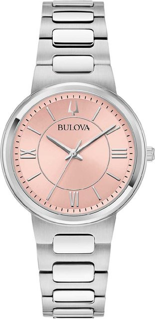 Bulova Armbanduhr, Quarz, Edelstahl, Pink, 32 mm, Damen - Bild 1