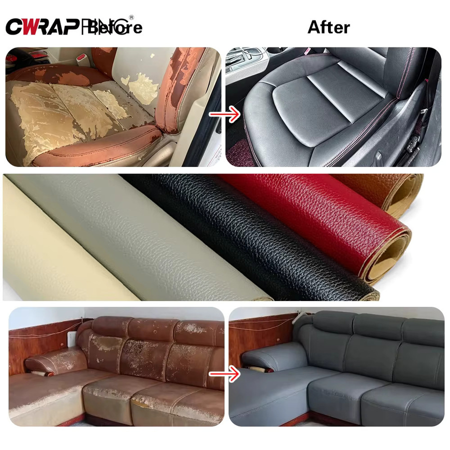 Wasserdichte Vinyl-Reparaturfolie in Mehrfarben für Autoverpackungen und DIY-Projekte aus PU-Leder - Bild 5