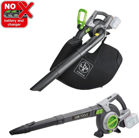 LUX-TOOLS Akku-Laubsauger-Laubbläser A-LS-20/250-24 mit PowerSystem