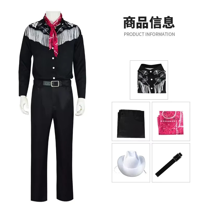 ZOBOTT Barbie Cosplay Kostüm, Herren, Schwarz, Plüsch / Textil - Bild 5