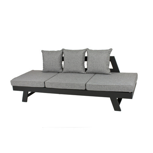 Gartensofa Garden Pleasure Donna mit Schlaffunktion in Grau/Anthrazit, Breite: 216,5 cm - Bild 4