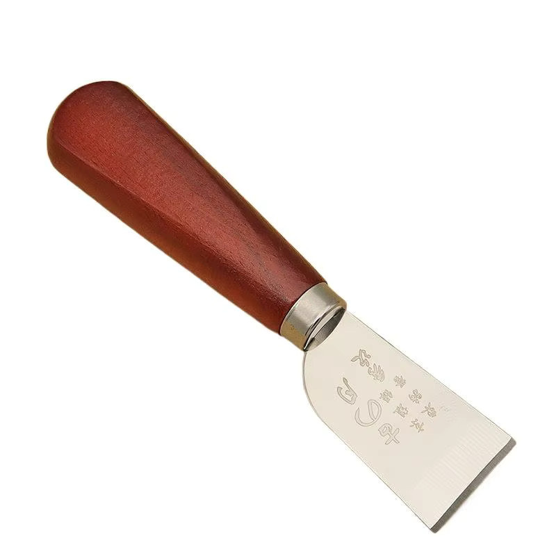 eelhoe Leder-Schärfmesser mit Holzgriff in Braun für präzises Lederschneiden und DIY-Lederhandwerk - Bild 2