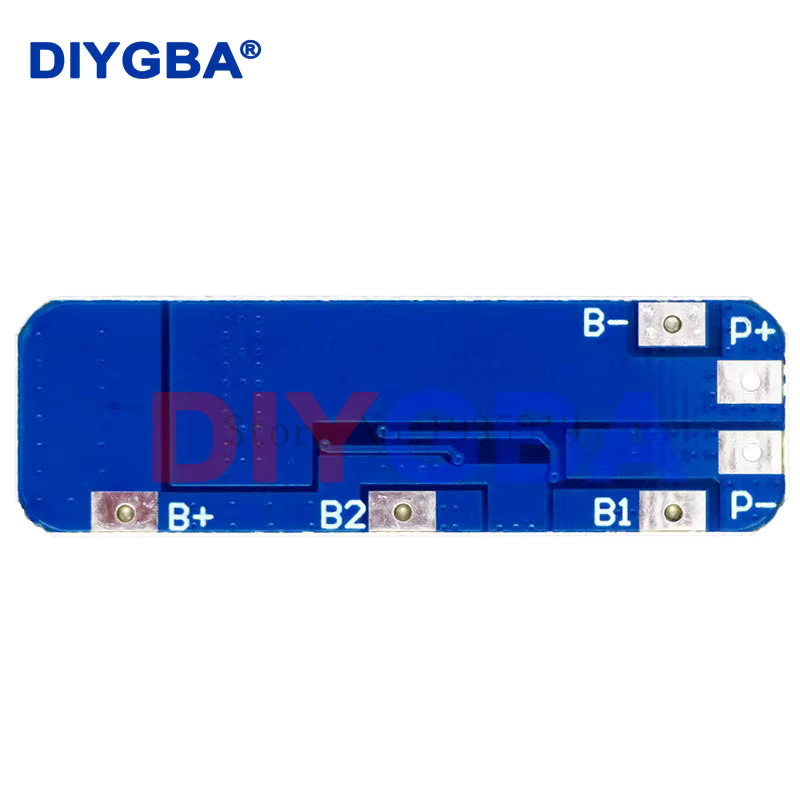 DNIGEF BMS Schutzplatinenmodul für 3S 10A 12V Lithium-Batterien, Blau, passend für 18650 Li-Ionen-Batteriezellen (10,8V, 11,1V, 12,6V) - Bild 2