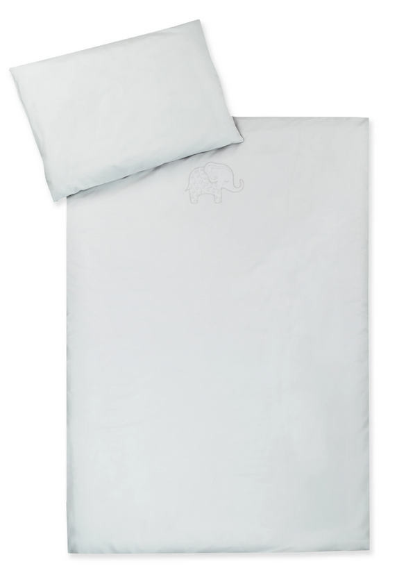 Zöllner Organic Bettwäsche mit Applikation aus Baumwolle, Farbe Sand, B/H: 100 x 135 cm - Bild 1