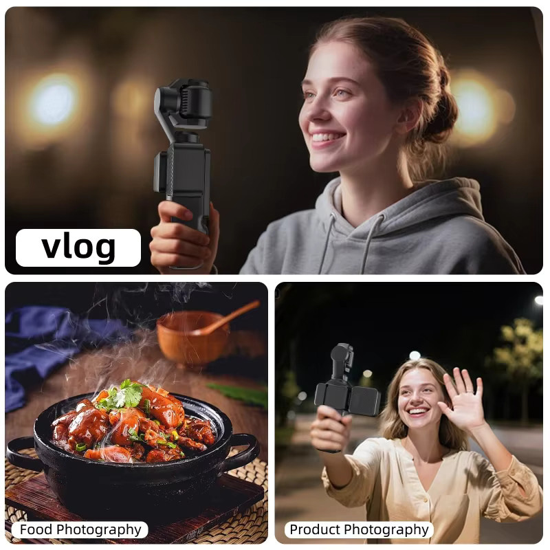 Desiontal Mini magnetisches LED-Fülllicht in Schwarz für DJI Osmo Pocket 3 mit dreistufiger Dimmhelligkeit - Bild 5