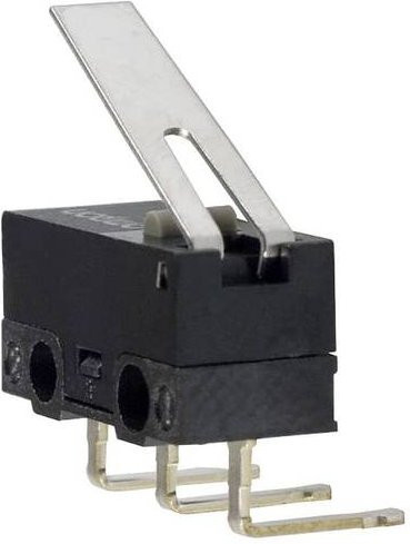 Omron D2F-L-A1 Mikroschalter Schwarz 30 V/DC 2A - Bild 1