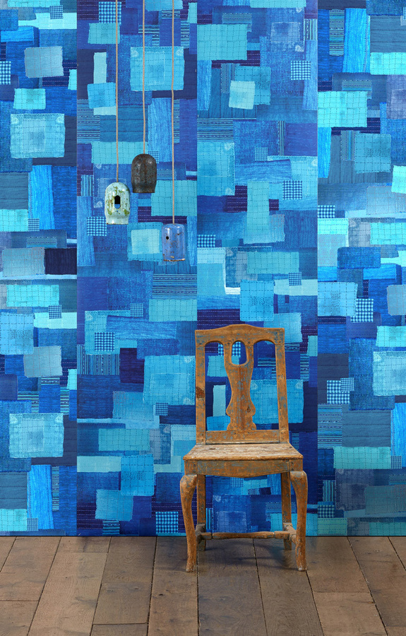 NLXL Tapete Addiction 03 PNO-03 Abstract Design in Blau, Vlies Tapete - Bild 1