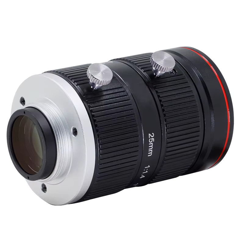 ZLKC 25 mm Festbrennweite Objektiv mit F1.4 Blendenöffnung, 12 MP, C-Mount, Schwarz, für FA-Bildverarbeitungskameras - Bild 3