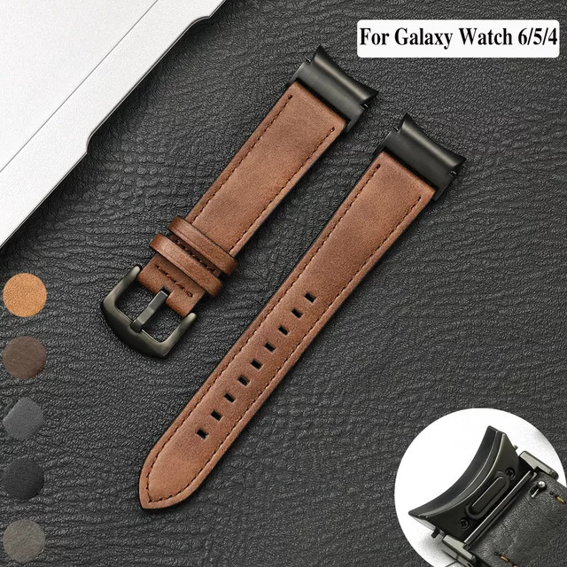 CAOWTAN Uhrenarmband Leder, brown, Unisex - Bild 1