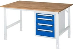 Rau Arbeitstisch Tom KM07 höhenverstellbar, B/T/H: 150 x 100 x 76-108 cm - Bild 1