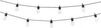 LUMINEO LED Lichterkette Birne in Schwarz und Transparent mit warmweißem Licht, Länge: 9,5 m, Durchmesser: 4 cm - Bild 1