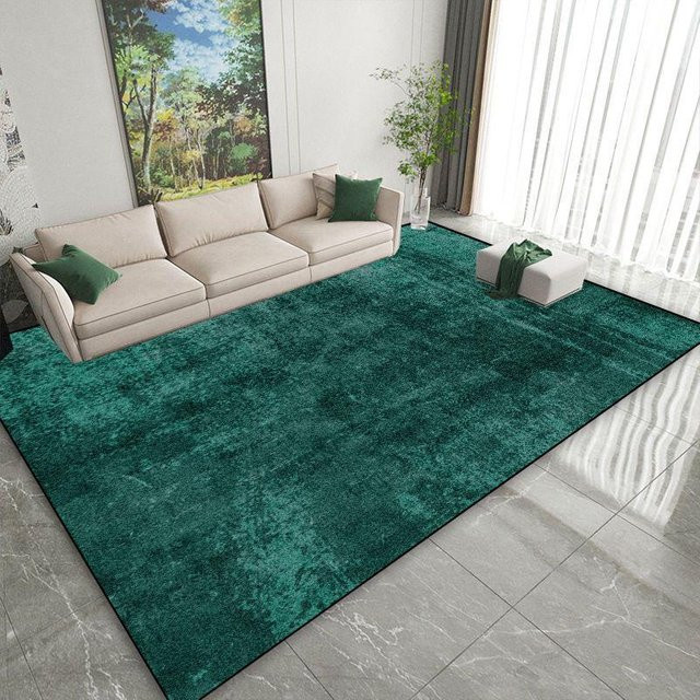 Moderner grüner Teppich von Wucifang Jewelry für Wohnzimmer und Schlafzimmer, waschbar und rutschfest, B/T: 60 x 90 cm - Bild 1