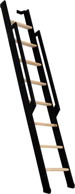Minka Raumspartreppe Strong mit 8 Stufen aus Buchenholz und Stahl in Schwarz für eine Geschosshöhe bis 199 cm - Bild 1