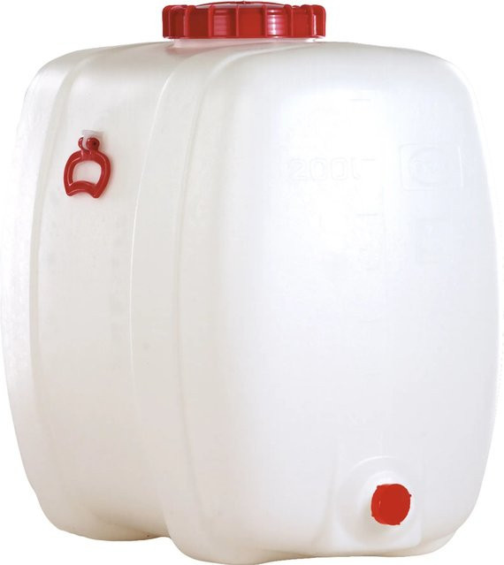 Graf Universal-Kunststofffass Oval aus Polyethylen, transparent, 200 l - Bild 1