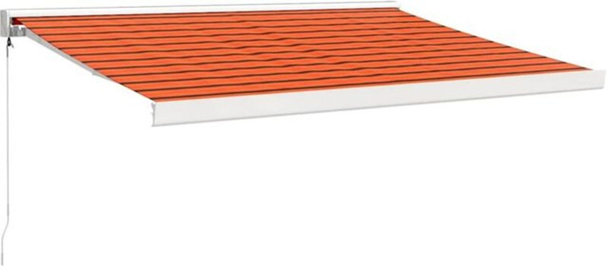Vidaxl Markise einziehbar aus Polyester und Aluminium in Orange und Braun B: 3 m, T: 2,5 m - Bild 1