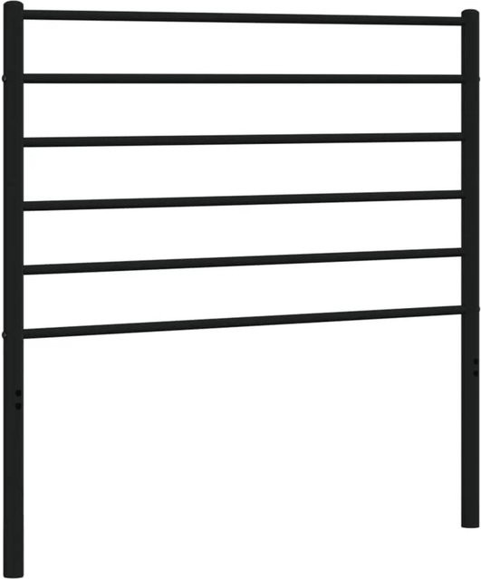 vidaXL Ersatz-Kopfteil aus Metall in Schwarz für 80 x 200 cm - Bild 1