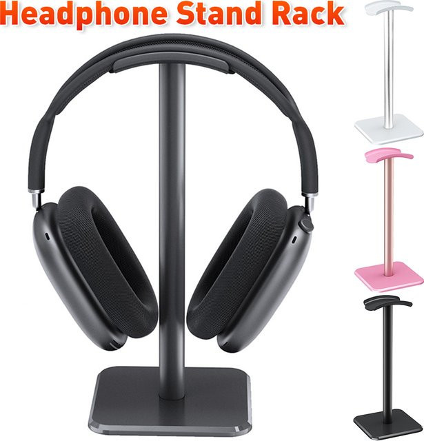 APWIKOGER Kopfhörerhalter aus Aluminiumlegierung in Weiß, platzsparender Headset-Ständer und Desktop-Organizer für Gaming-Headsets - Bild 1
