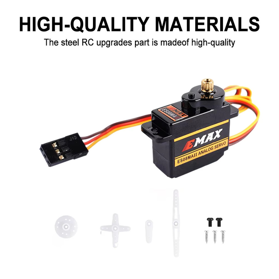 Emax ES08MA II Servo Motor, Analog, Metall Getriebe, 2-20-teiliges Set - Bild 5