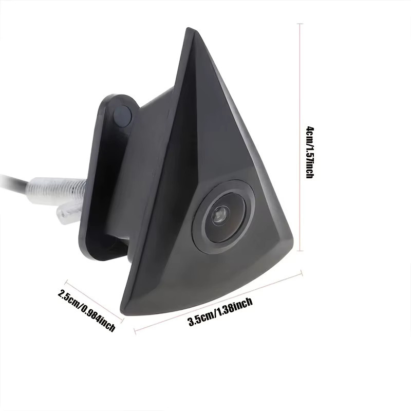 QueenDer Frontkamera im VW-Style-Design für europäische Limousinen und SUVs, Schwarz - Bild 2