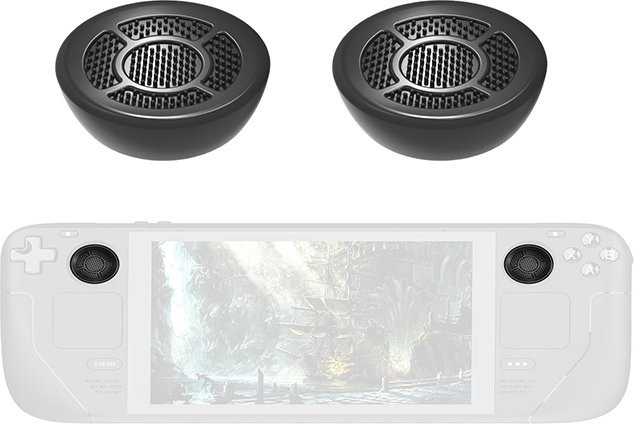 DEVASO Erweiterbare Joystick-Kappen in Schwarz für Steam Deck, Nintendo Switch und ROG Ally X Konsolen-Controller - Bild 1