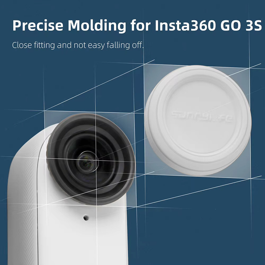 Insta360 Silikon Objektiv Abdeckung für Insta360 GO 3S in Schwarz - Bild 3