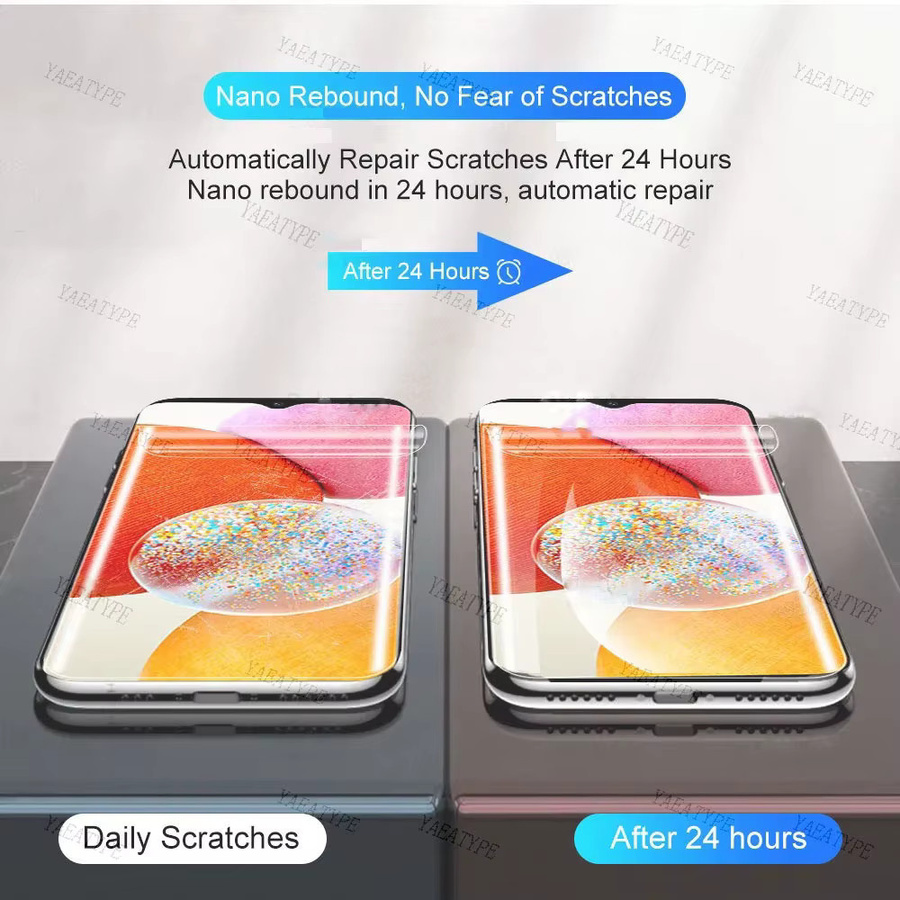 3er-Pack Hydrogel Displayfolie für Samsung Galaxy S24 S23 S22 S21 S20 Plus Ultra FE sowie Galaxy A53 A52S A51 A50 A21S Note 20 10 9 in Transparent - Bild 3
