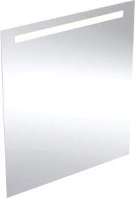 Geberit Lichtspiegel Option Basic mit LED-Beleuchtung oben, Weiß, B: 80 cm, H: 90 cm - Bild 1